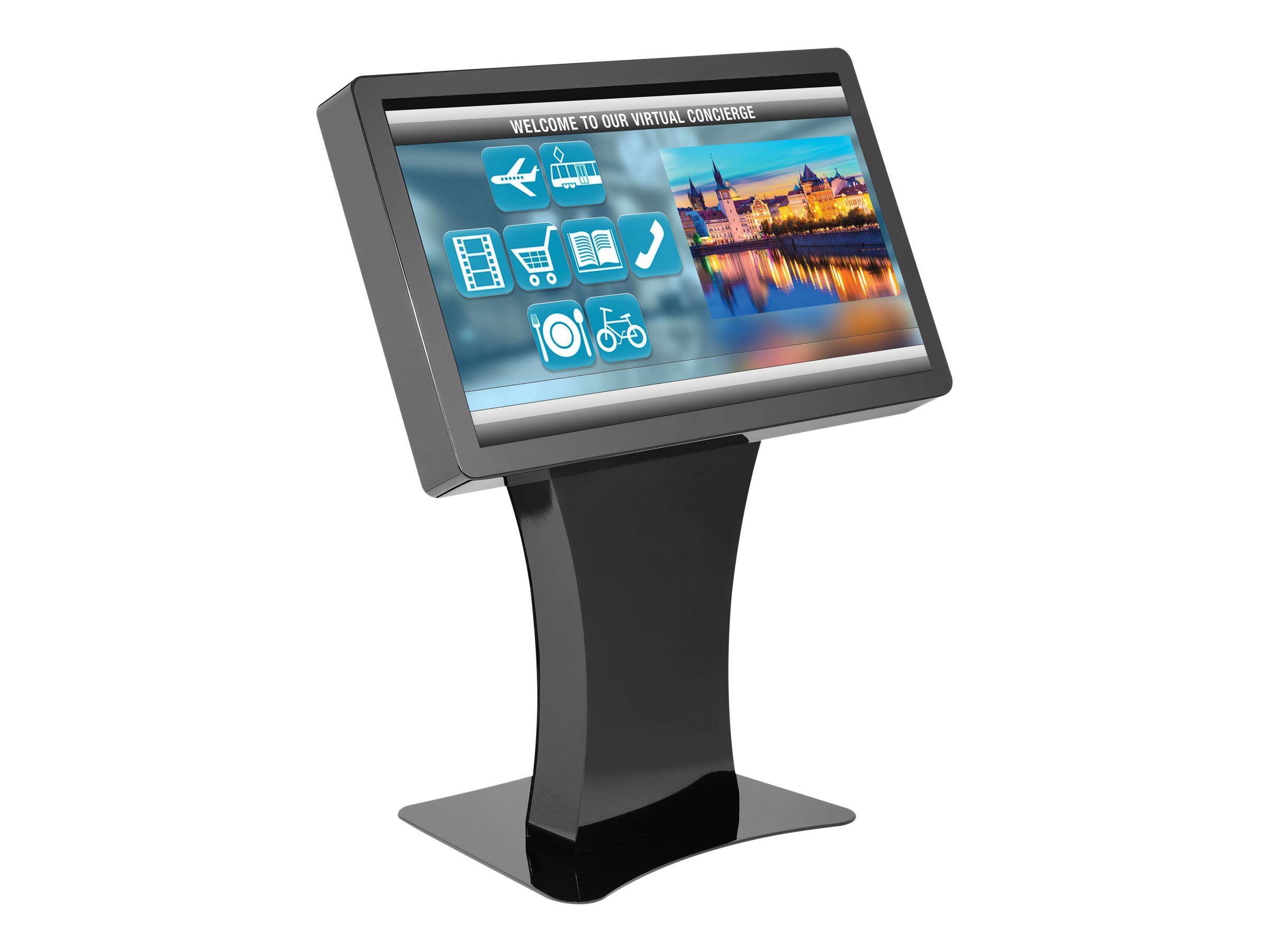 Peerless Landscape Kiosk KILH550-EUK - Aufstellung - f�r LCD-Display - verriegelbar - Glanzschwarz - Bildschirmgr��e: 127 cm (50)
