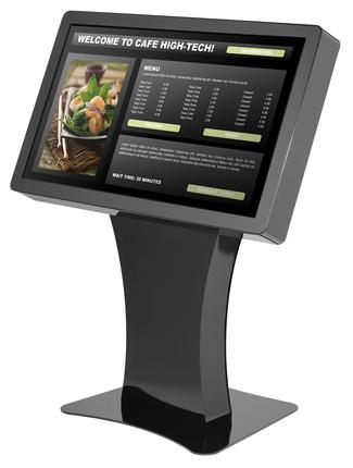 Peerless Landscape Kiosk KILH550-EUK - Aufstellung - f�r LCD-Display - verriegelbar - Glanzschwarz - Bildschirmgr��e: 127 cm (50)