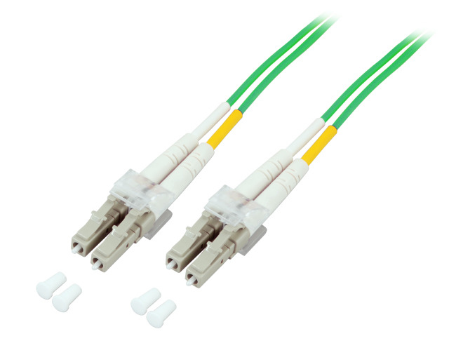 EFB Elektronik Duplex LC-LC 50/125 OM5 0.5m cable de fibra optica 0,5 m Verde