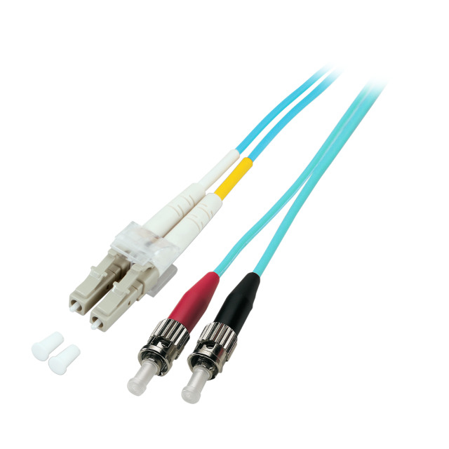 EFB Elektronik LC-ST 50/125 OM3 15m cable de fibra optica Turquesa