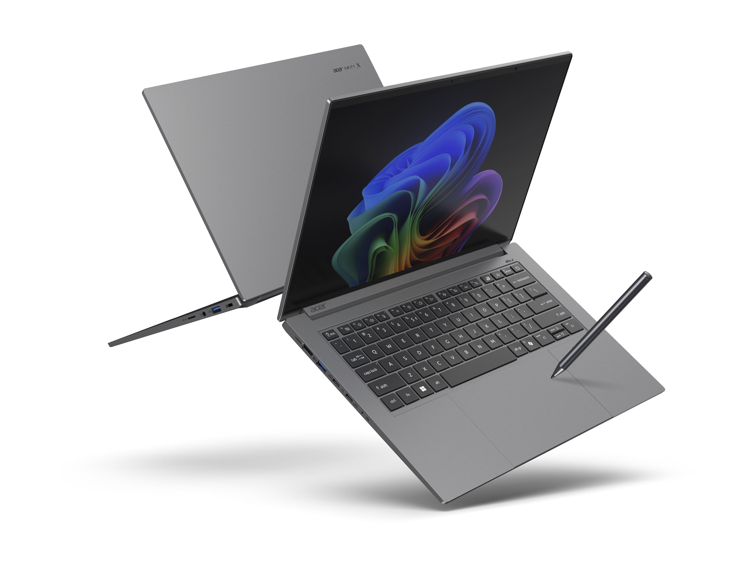 Acer Swift X 14 AI SFX14-61G - 180�-Scharnierdesign - AMD Ryzen AI 9 365 / 2 GHz - Win 11 Home - GeForce RTX 5070 - 32 GB RAM - 1.024 TB SSD NVMe, QLC x 2 - 36.8 cm (14.5)