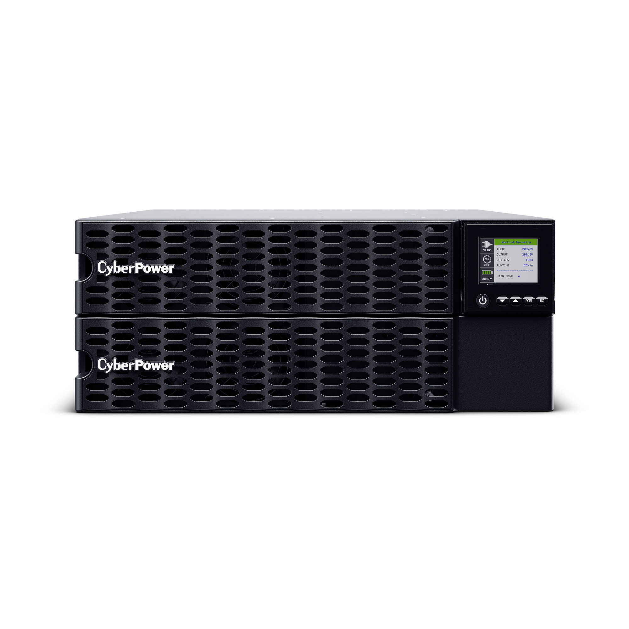 CyberPower OL10KERTHD sistema de alimentaci�n ininterrumpida (UPS) Doble conversi�n (en l�nea) 10 kVA 10000 W 10 salidas AC