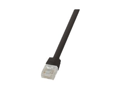LogiLink 0.25m Cat6 U/UTP RJ45 networking cable Black U/UTP (UTP)
