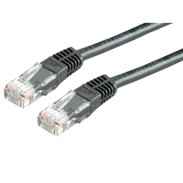 Value UTP Patch Cord Cat.6, black 10 m cavo di rete Nero U/UTP (UTP)