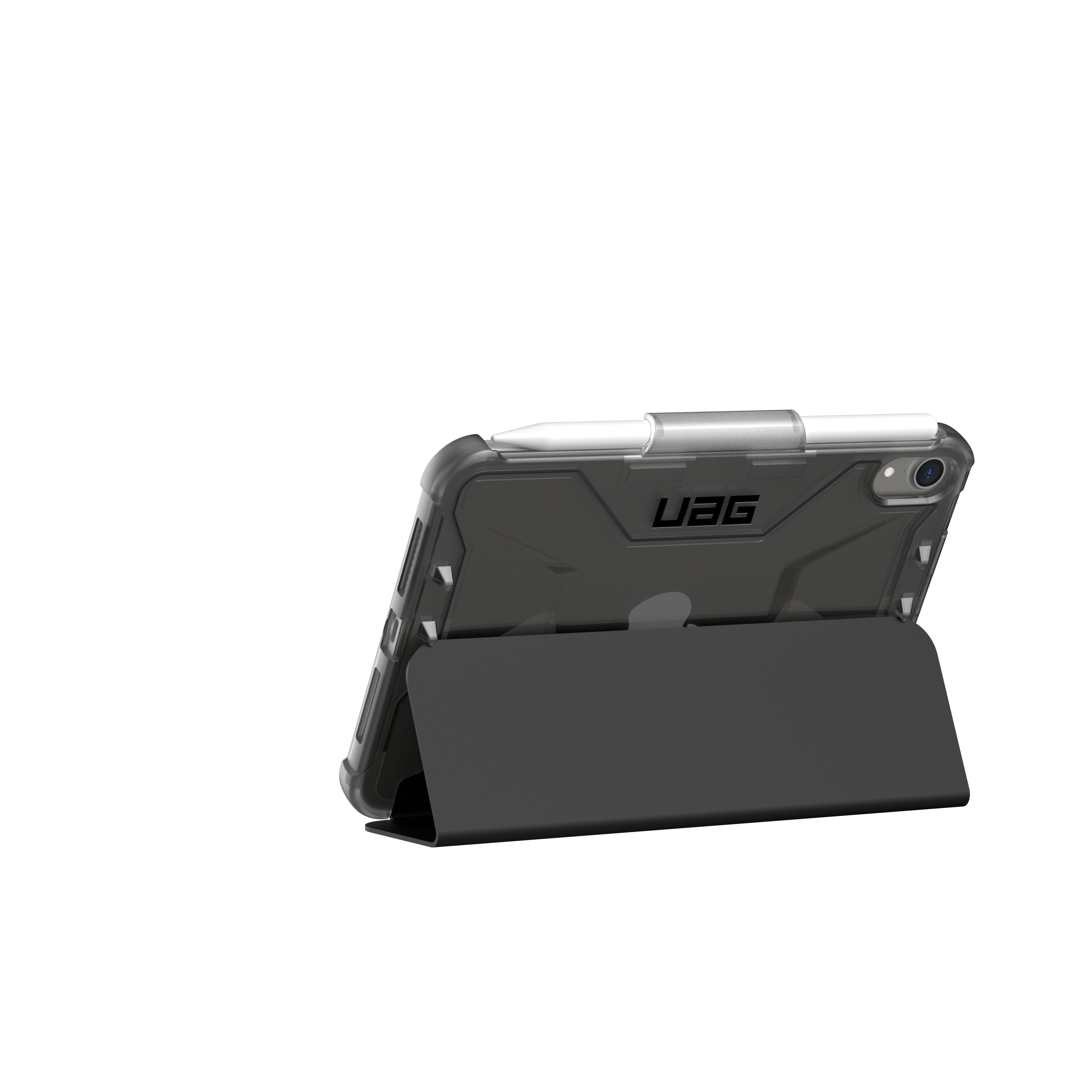 Urban Armor Gear UAG Rugged Case for iPad Mini (6th Gen, 2021) [8.3-inch] - Plyo Black/Ice - Flip-H�lle f�r Tablet - Schwarz, Ice - 8.3 - f�r Apple iPad mini (6. Generation)
