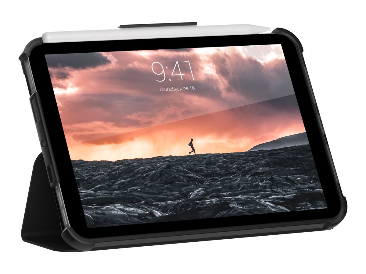Urban Armor Gear UAG Rugged Case for iPad Mini (6th Gen, 2021) [8.3-inch] - Plyo Black/Ice - Flip-H�lle f�r Tablet - Schwarz, Ice - 8.3 - f�r Apple iPad mini (6. Generation)