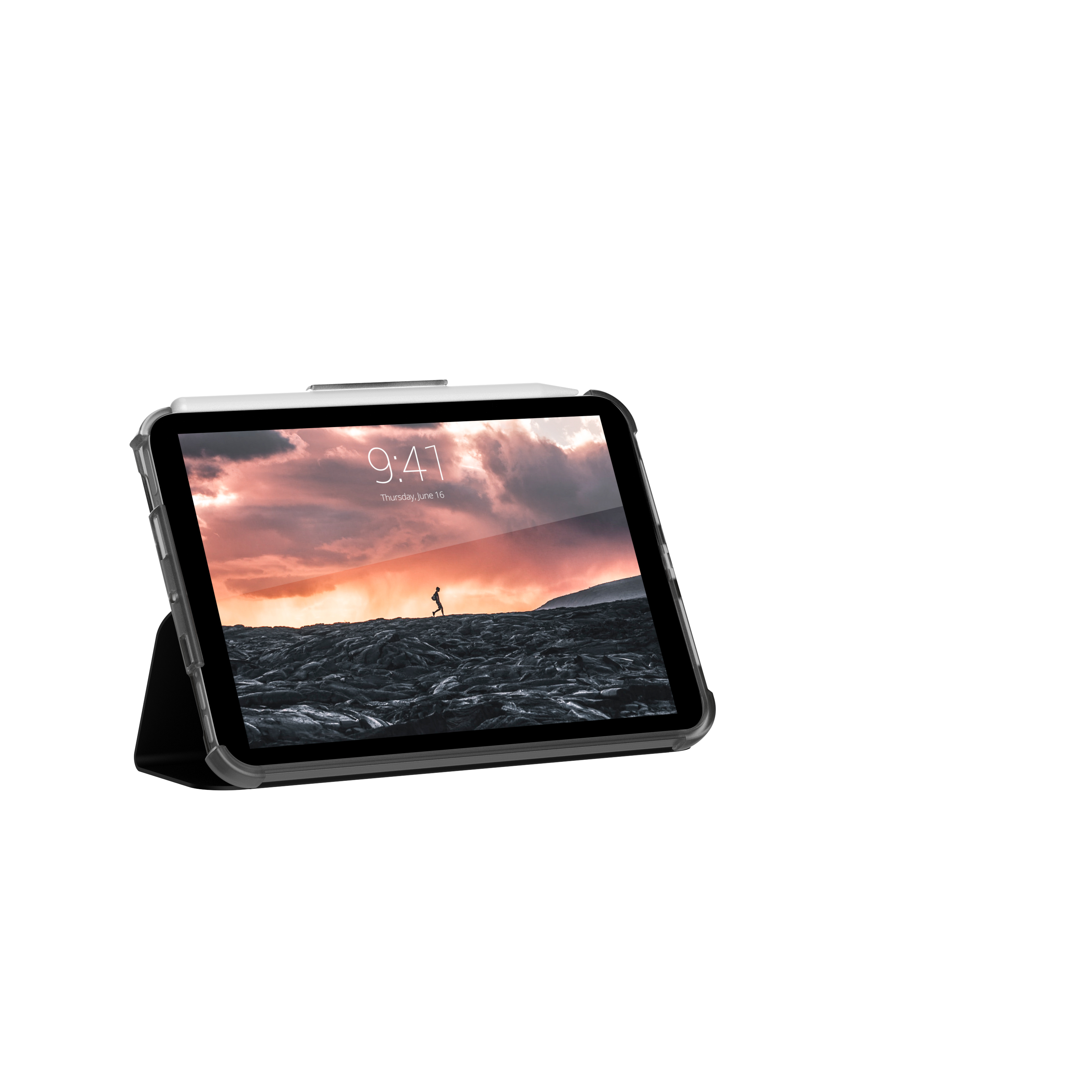 Urban Armor Gear UAG Rugged Case for iPad Mini (6th Gen, 2021) [8.3-inch] - Plyo Black/Ice - Flip-H�lle f�r Tablet - Schwarz, Ice - 8.3 - f�r Apple iPad mini (6. Generation)