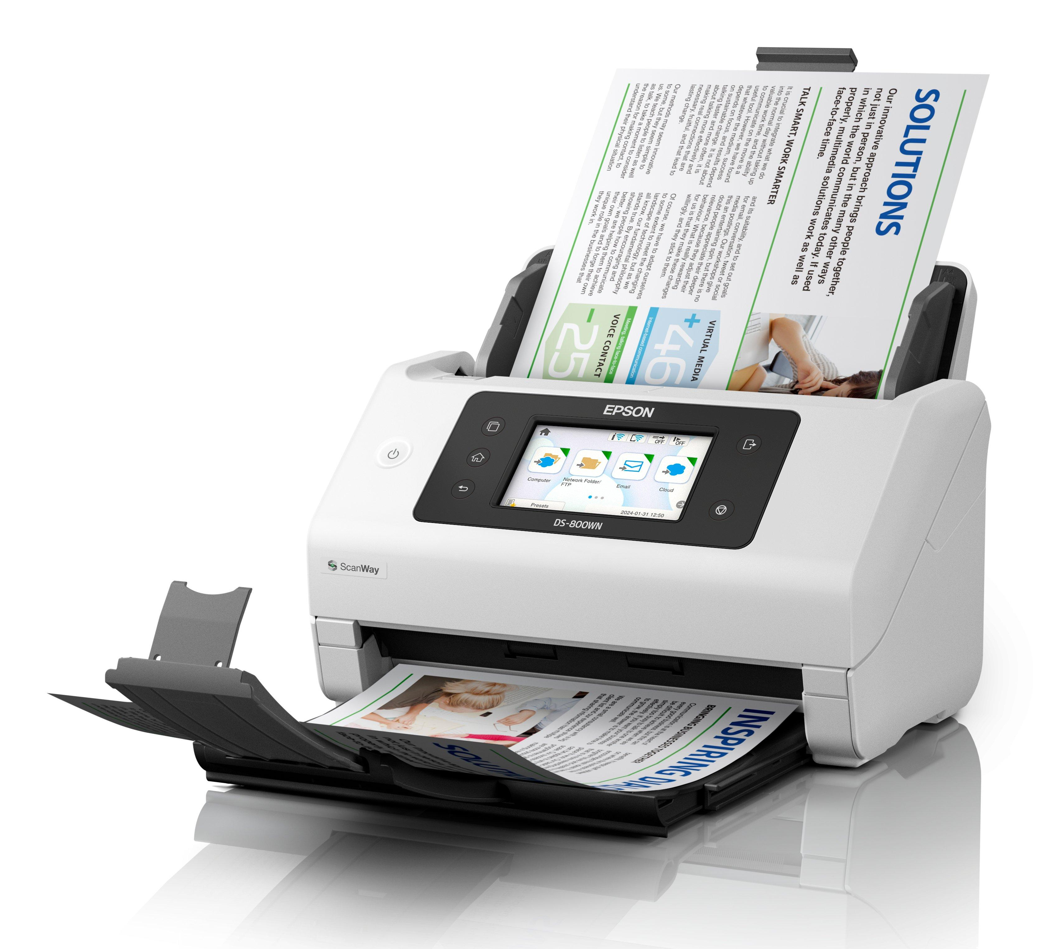 Epson WorkForce DS-800WN Sheet-fed scanner 600 x 600 DPI A4 White