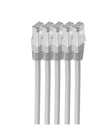 shiverpeaks BS75711-H-SET5 networking cable Grey 1 m Cat6 S/FTP (S-STP)