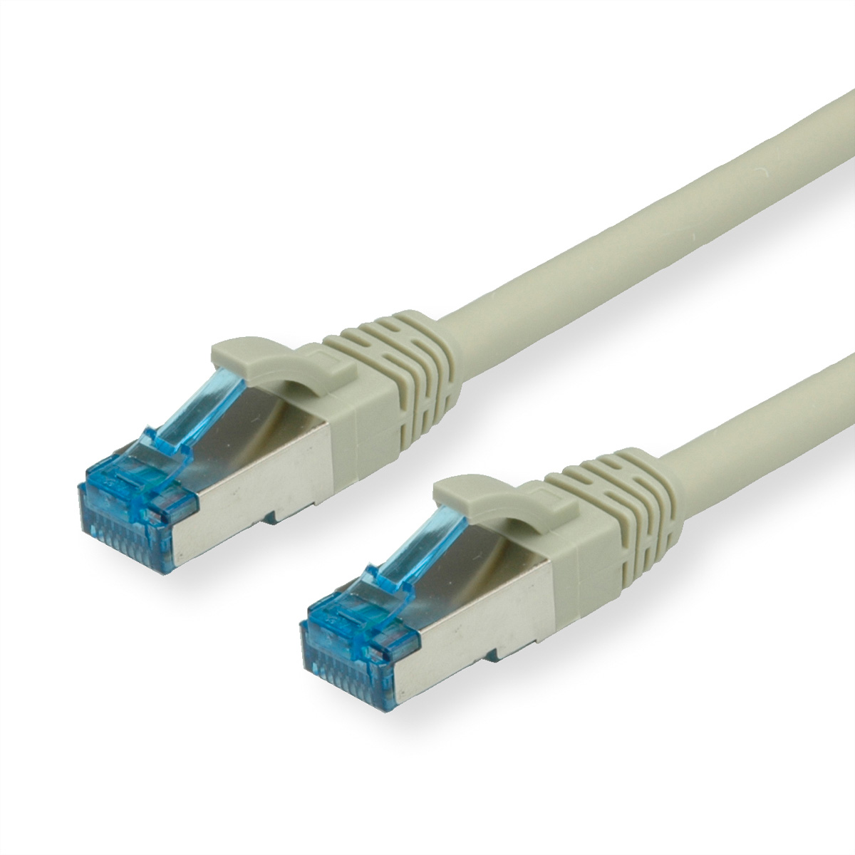VALUE S/FTP PiMF Patchkabel Kat.6A Kl.EA grau 0.15m - FTP - PIMF