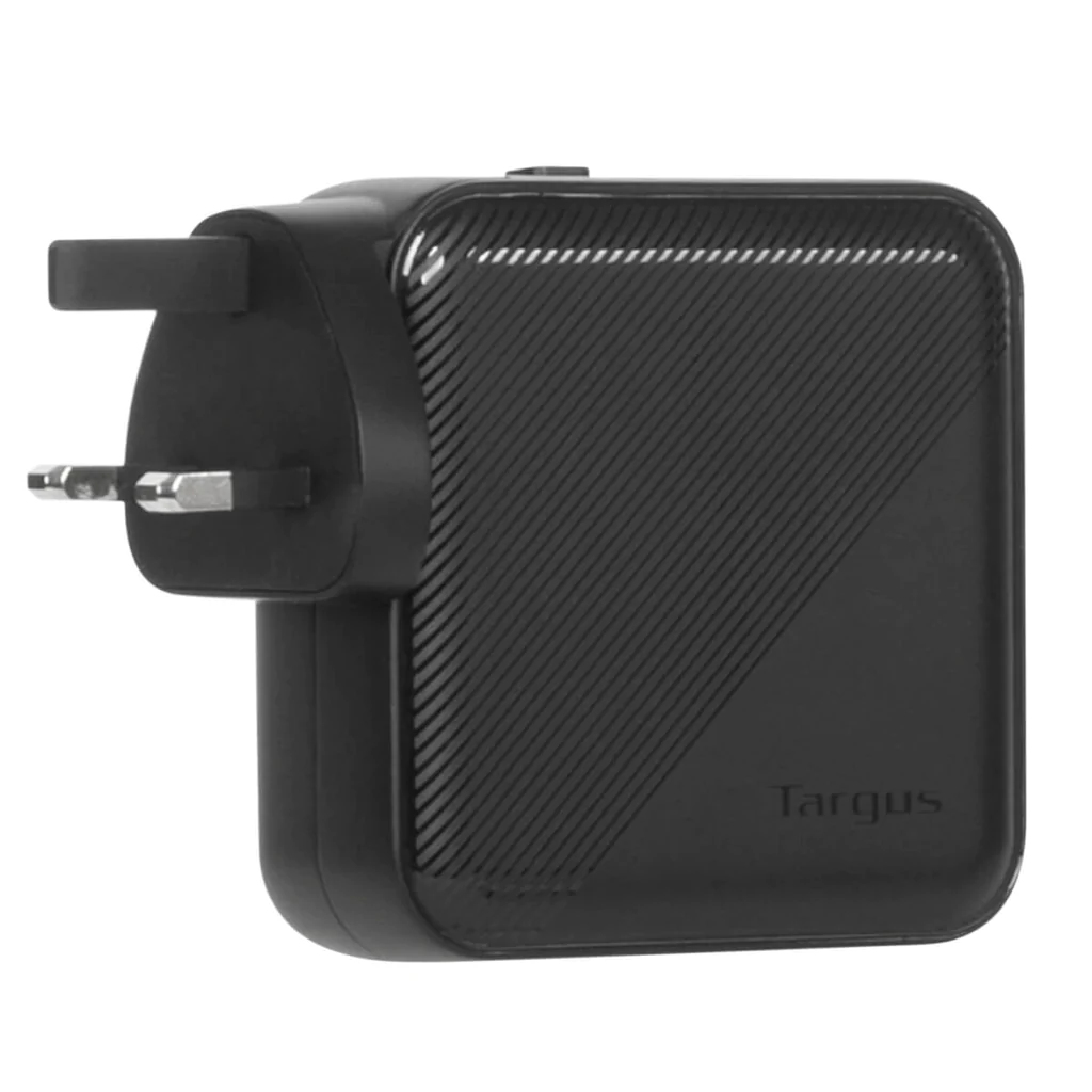 Targus Netzteil - GaN - 100 Watt - PD - 4 Ausgabeanschlussstellen (2 x USB-C, 2 x 9-polige USB Typ A)