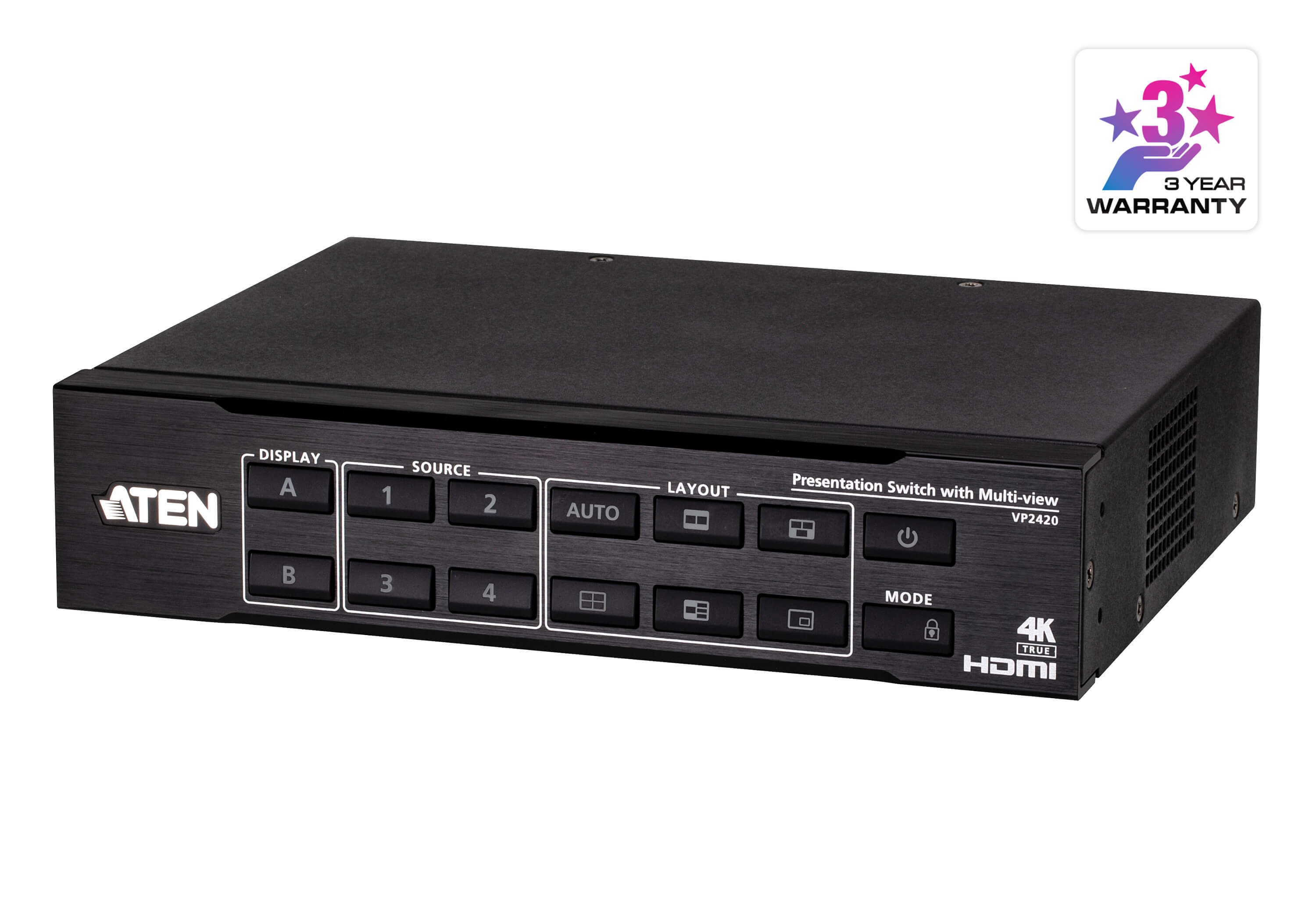 ATEN VP2420 interruttore a matrice Commutatore a matrice per la presentazione multimediale
