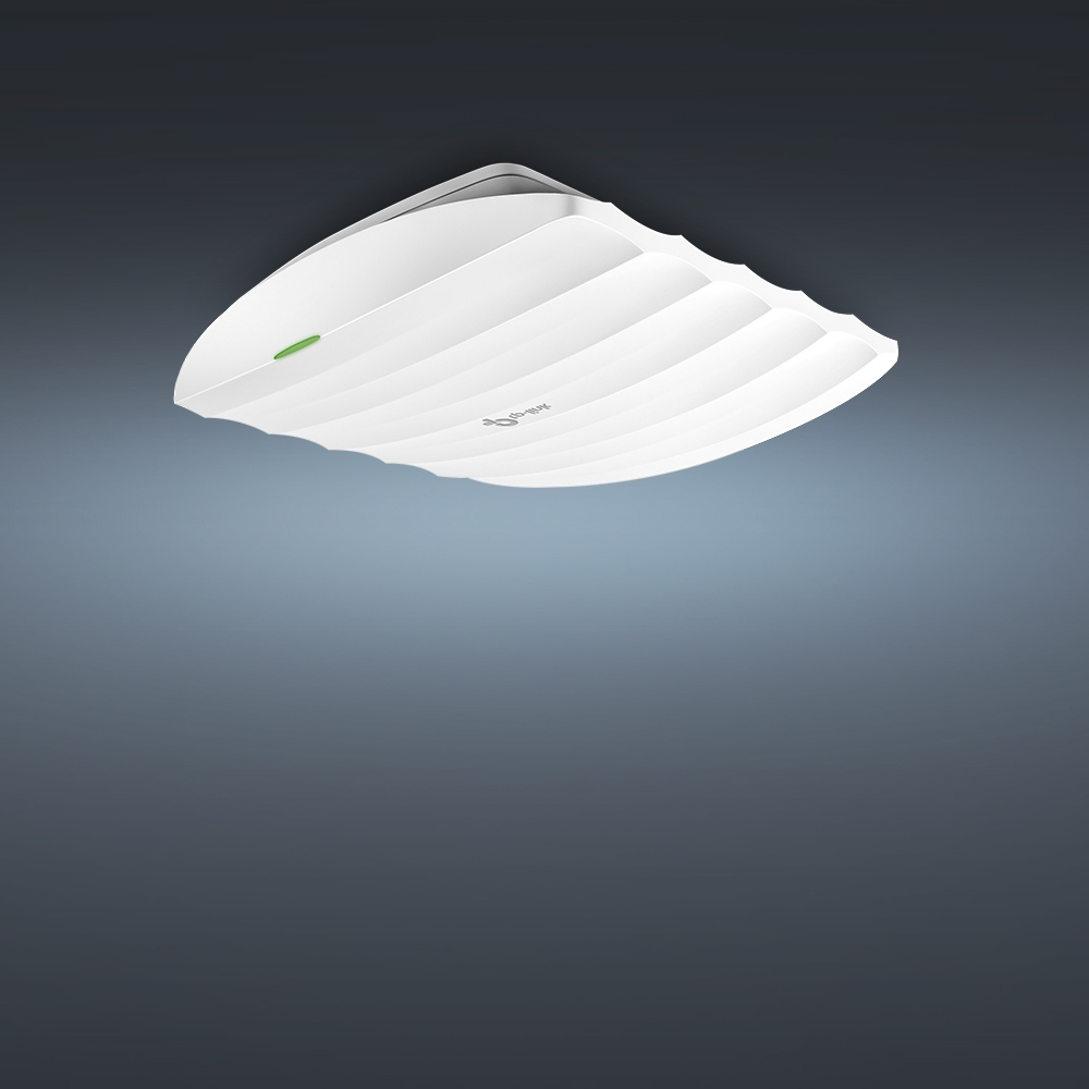 TP-Link EAP110 point dacc�s r�seaux locaux sans fil 300 Mbit/s Blanc Connexion Ethernet, supportant lalimentation via ce port (PoE)