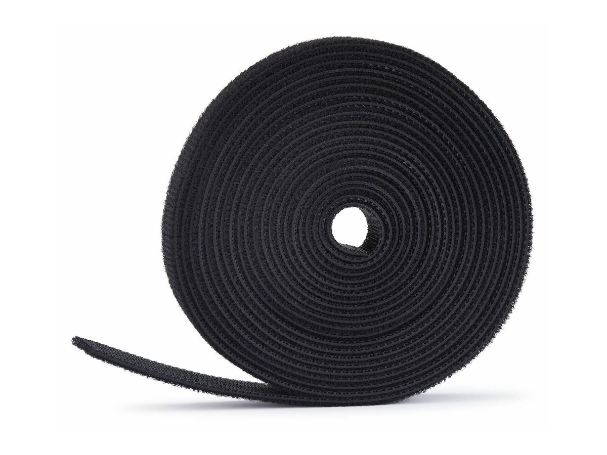 StarTech.com Bobina de Bridas Sujetacables de Gancho y Bucle de 22,8m y 1,27cm de Ancho para Gesti�n de Cables - Bridas Reutilizables de Gancho y Bucle para Cortar a la Medida - Bobina a Granel