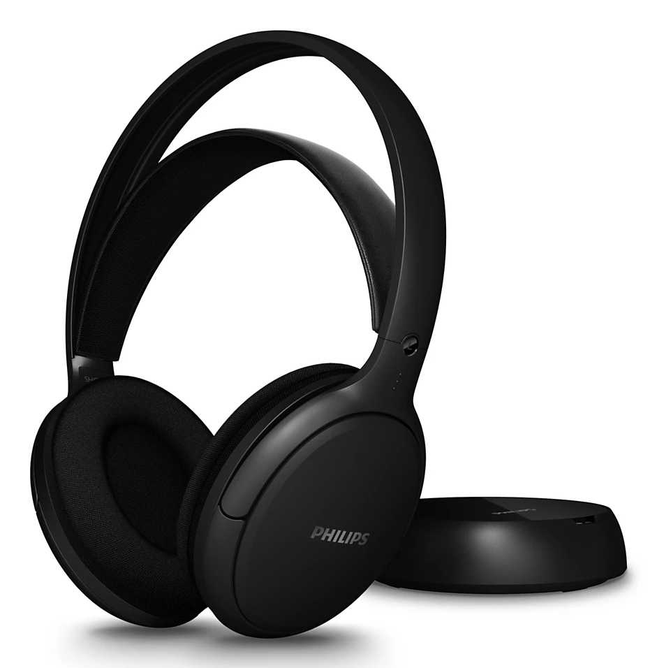 Philips SHC5200M2/12 auricular y casco Auriculares Inal�mbrico Diadema TV USB Tipo C Negro