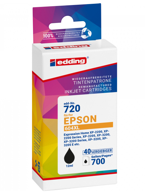 Edding EDD-720 ink cartridge 1 pc(s) Compatible Black