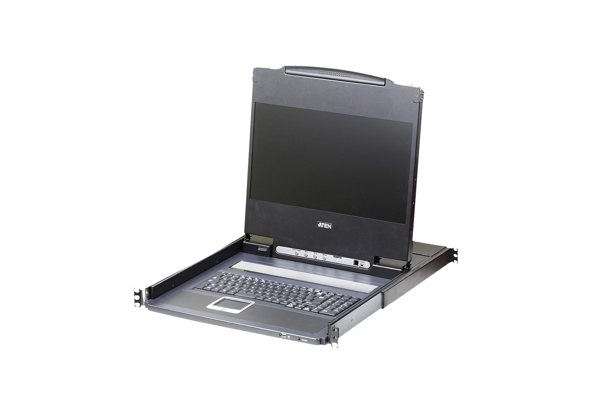 ATEN CL6700MW - KVM-Konsole - Franzsisches Layout - USB - 43.9 cm 17.3 - Rack