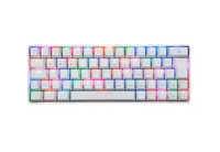 Fourze GK60 - Verkabelt & Kabellos - USB + Bluetooth - Mechanischer Switch - QWERTY - RGB-LED - Wei