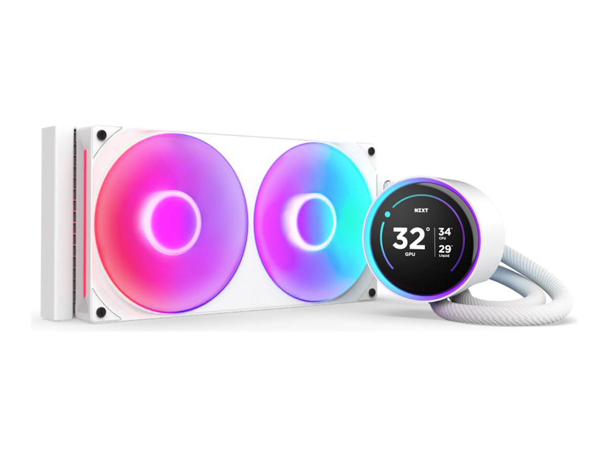 NZXT Kraken Elite 280 RGB Processeur Refroidisseur de liquide tout-en-un 14 cm Blanc 1 pi�ce(s)