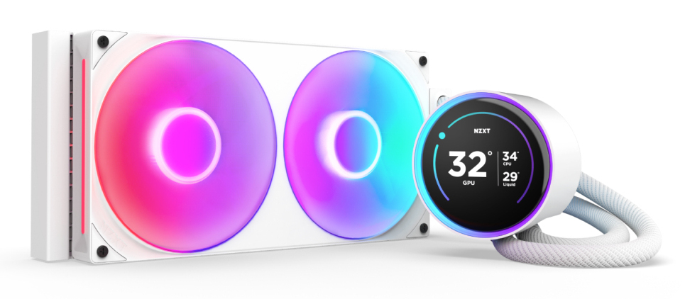 NZXT Kraken Elite 280 RGB Processeur Refroidisseur de liquide tout-en-un 14 cm Blanc 1 pi�ce(s)