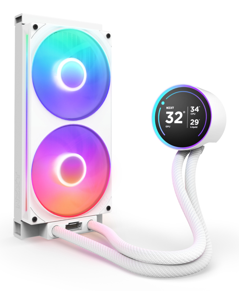 NZXT Kraken Elite 280 RGB Processeur Refroidisseur de liquide tout-en-un 14 cm Blanc 1 pi�ce(s)