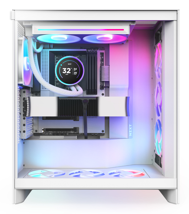 NZXT Kraken Elite 280 RGB Processeur Refroidisseur de liquide tout-en-un 14 cm Blanc 1 pi�ce(s)