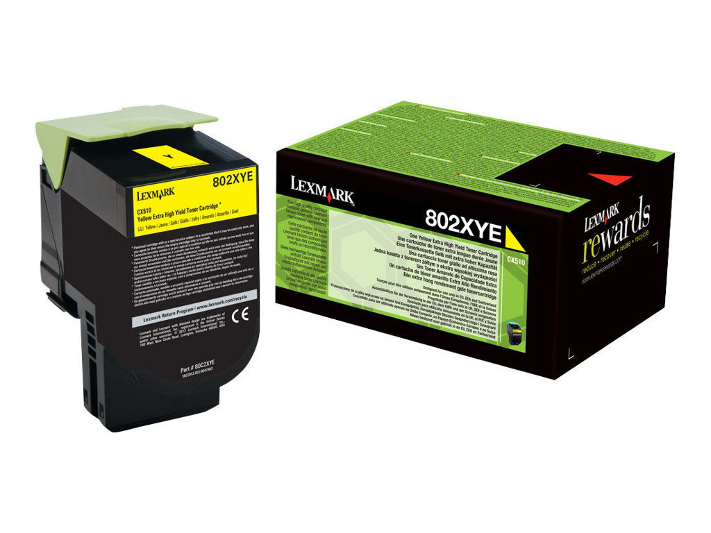 Lexmark 802XYE - 80C2XYE - Toner gelb - fr CX510de, CX510de Statoil, CX510dhe, CX510dthe