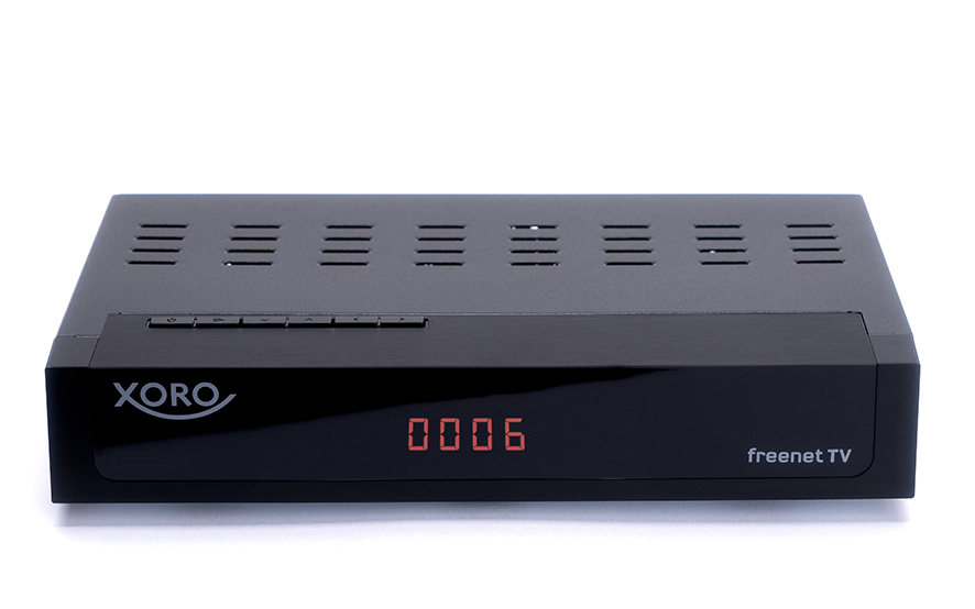 Xoro HRT 8770 Twin Cable, Ethernet (RJ-45), Satellite 4K Ultra HD Black