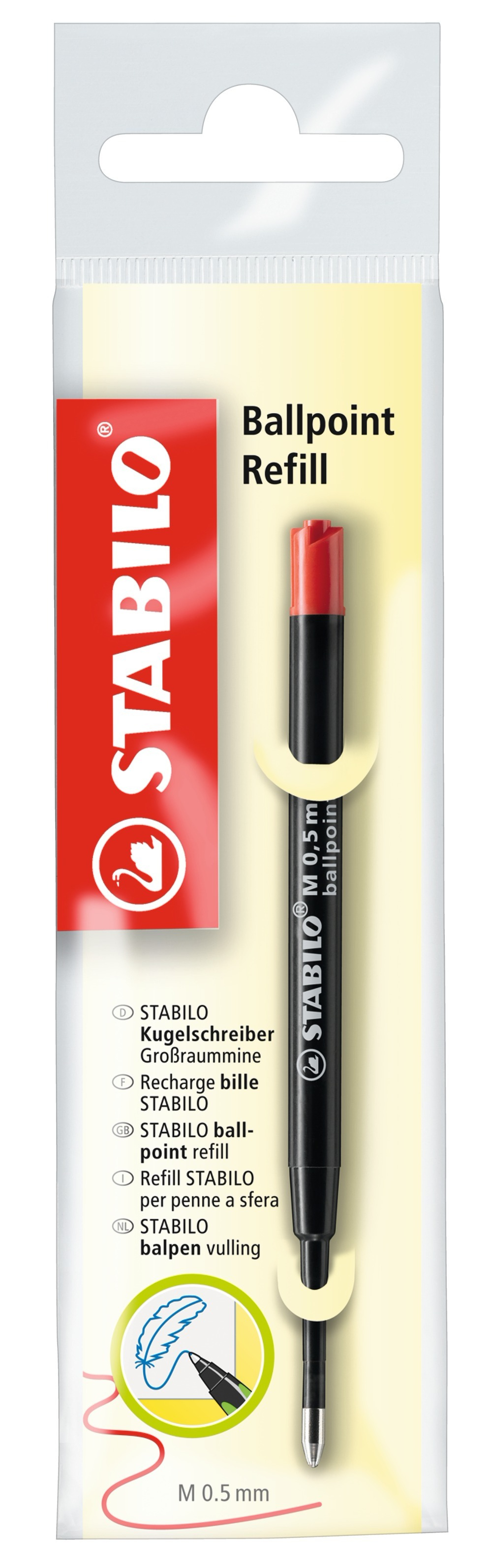 Ballpoint - STABILO pointball Red Box of 10