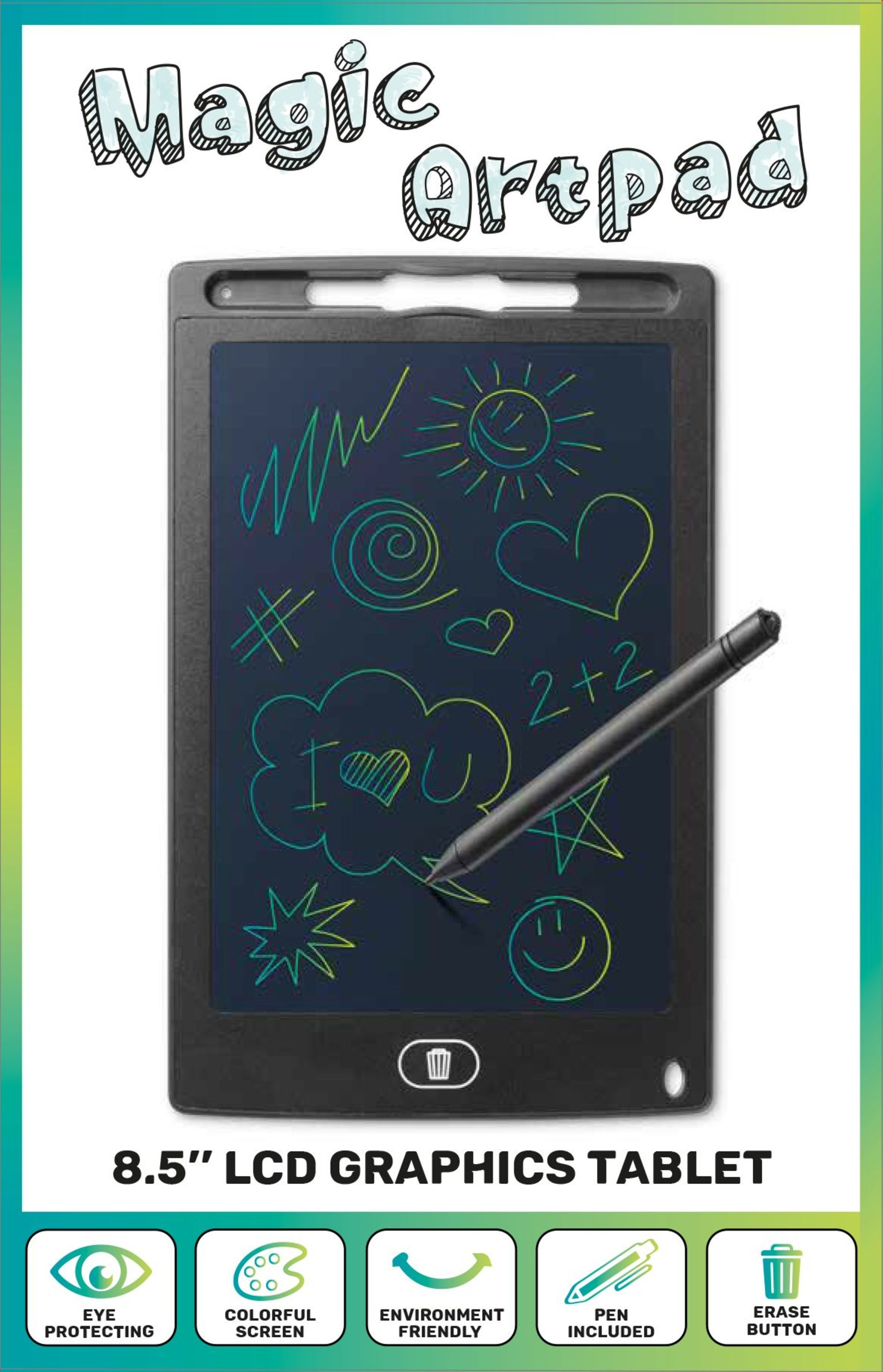 Tech Pop Magic Artpad Tablette graphique avec �cran LCD