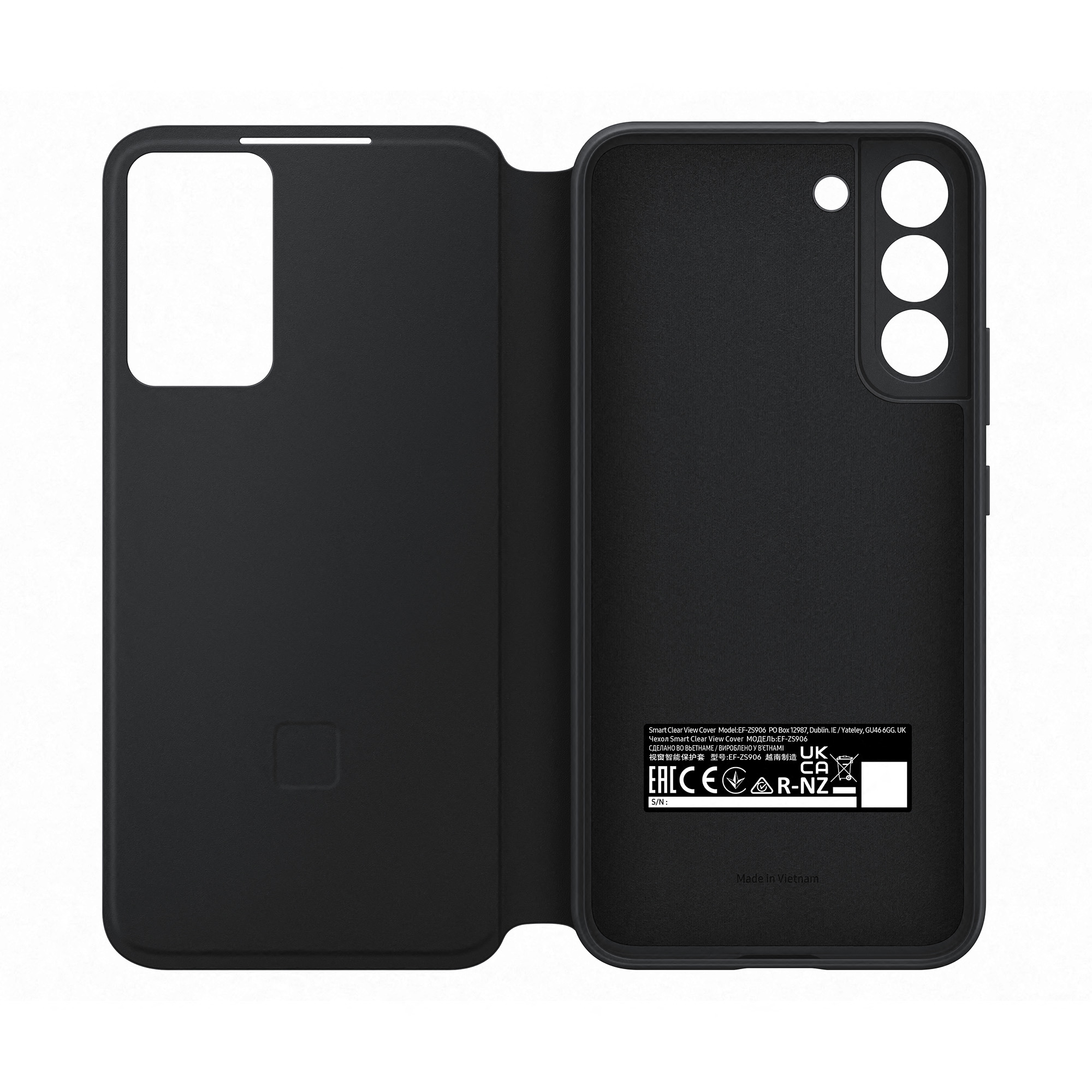 Samsung EF-ZS906C mobile phone case 16.8 cm (6.6) Flip case Black