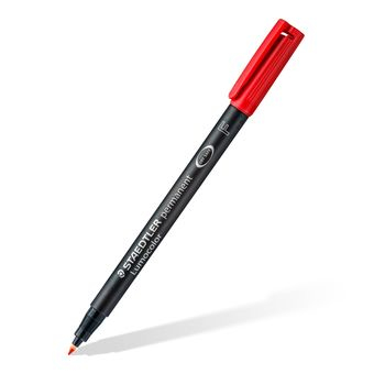 STAEDTLER Lumocolor 318 - Marker - permanent - Schwarz, Rot, Blau, Gr�n - 0.6 mm - fein (Packung mit 4)