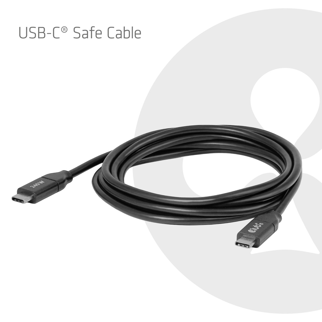 Club 3D USB-C� Safe Kabel 240W ohne Daten 2 m