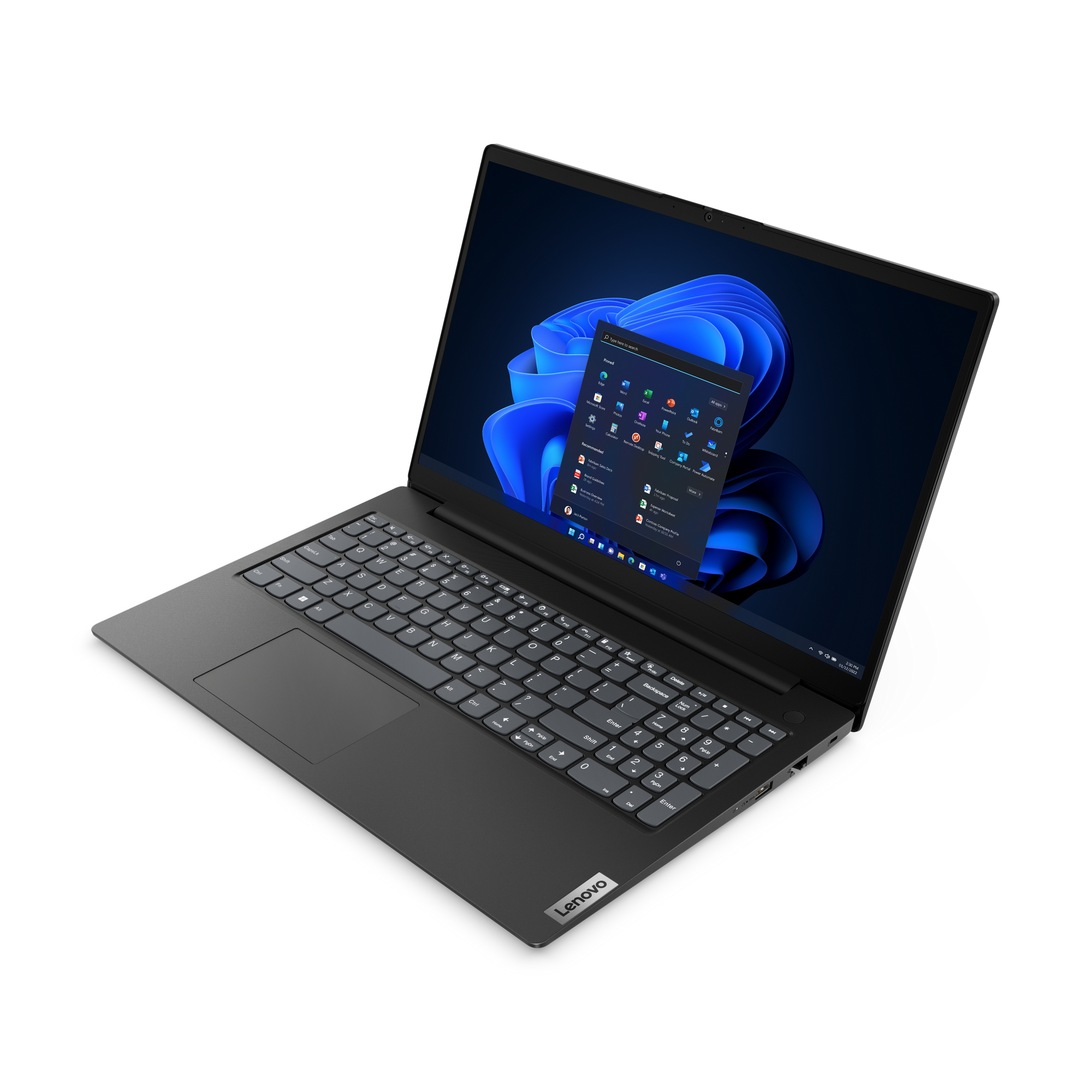 Lenovo V15 G4 AMN AMD Ryzen 5 7520U Port�til 39,6 cm (15.6) Full HD 16 GB LPDDR5-SDRAM 512 GB SSD Wi-Fi 6 (802.11ax) Windows 11 Pro Alem�n Negro