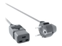 Bachmann Stromkabel - power CEE 7/7 rechtwinklig zu IEC 60320 C19 gerade