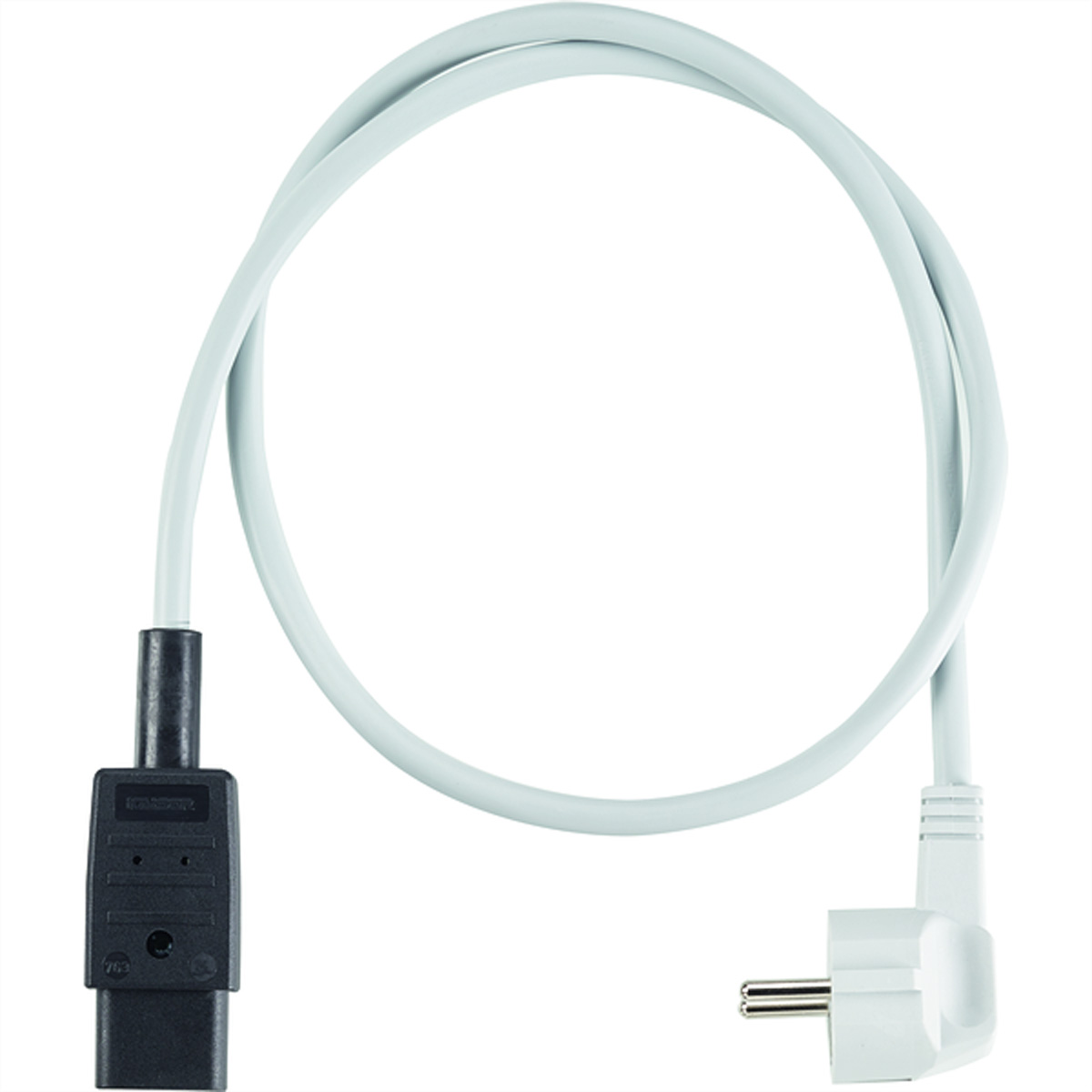 Bachmann Stromkabel - power CEE 7/7 rechtwinklig zu IEC 60320 C19 gerade