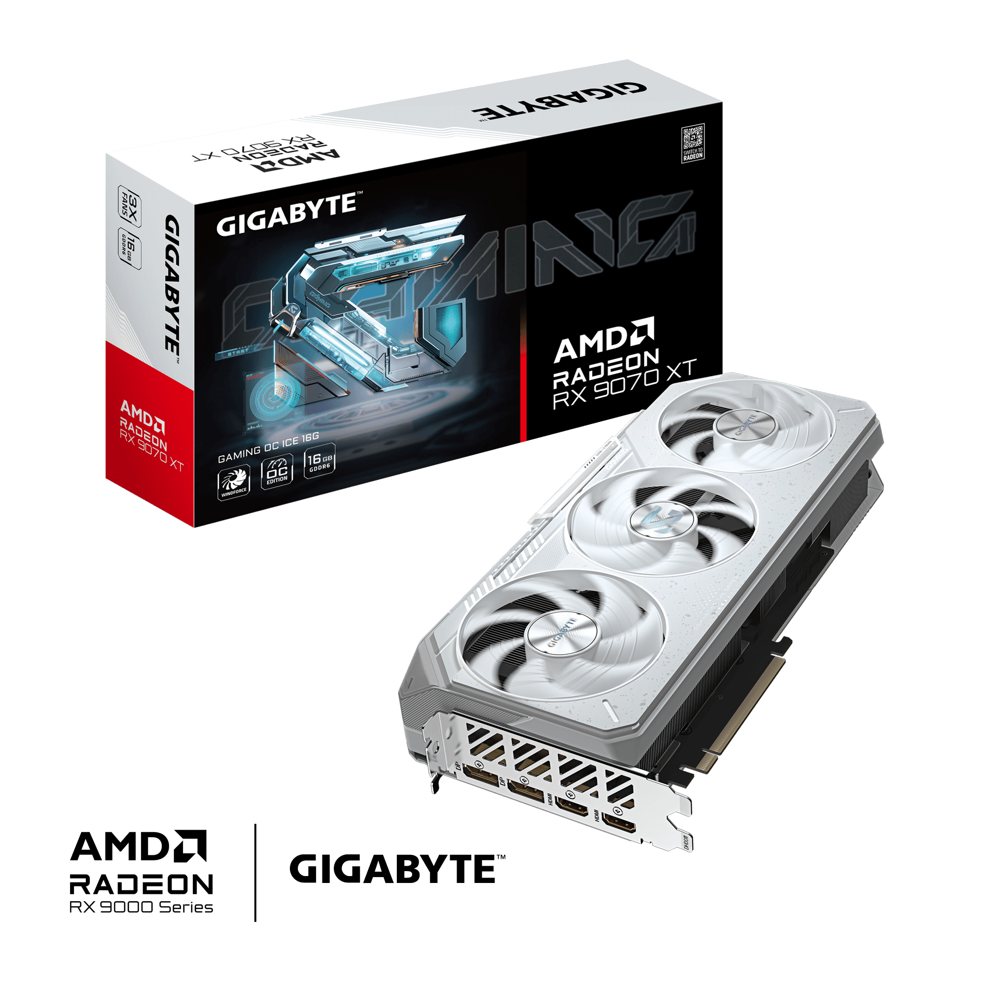 GIGABYTE Radeon RX 9070 XT GAMING OC ICE 16G AMD 16 Go GDDR6