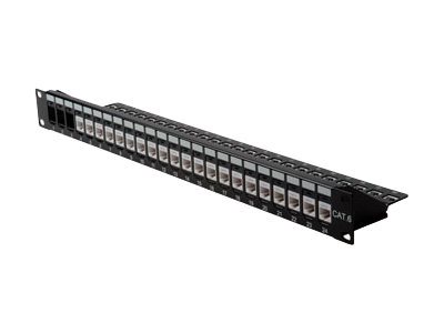 ROLINE Cat.6 19-Keystone Patch Panel, light grey UTP