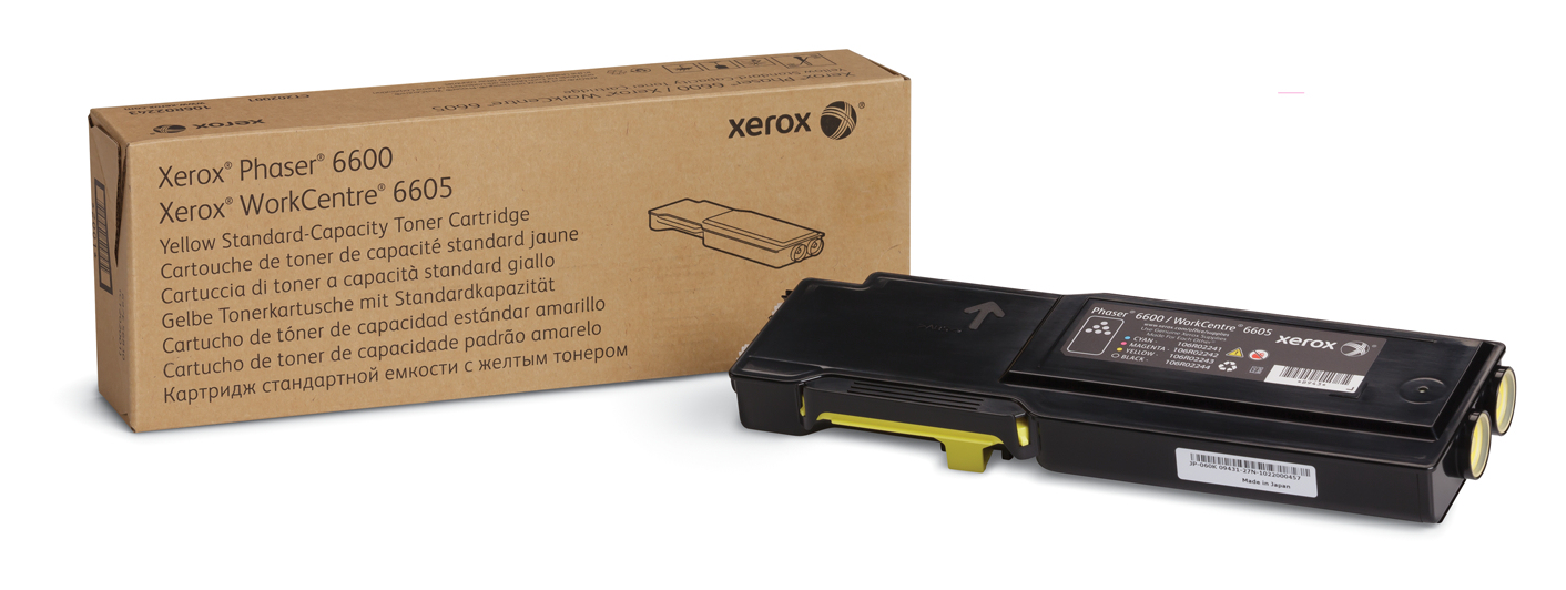 Xerox Genuine Phaser 6600 / WorkCentre 6605 Yellow Toner Cartridge - 106R02247