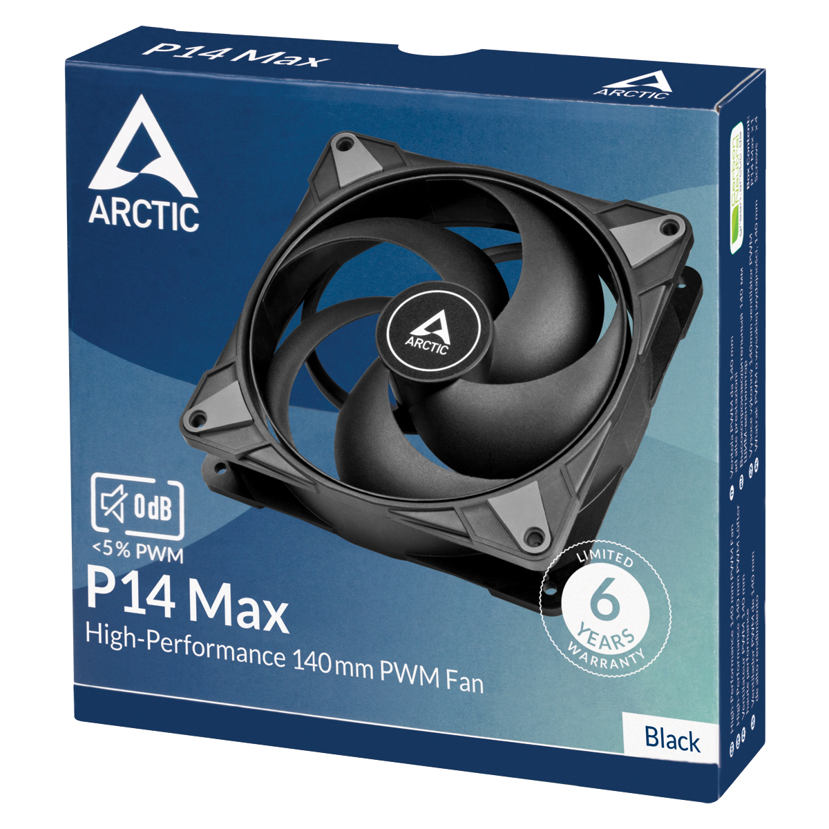 Arctic Case ACC P12 MAX Fan 12cm PWM Black