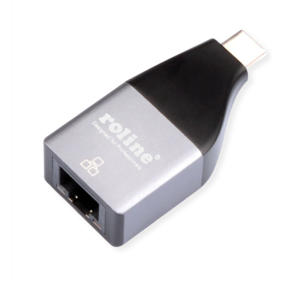 ROLINE 12.02.1110 changeur de genre de c�ble USB Type C RJ-45 Argent