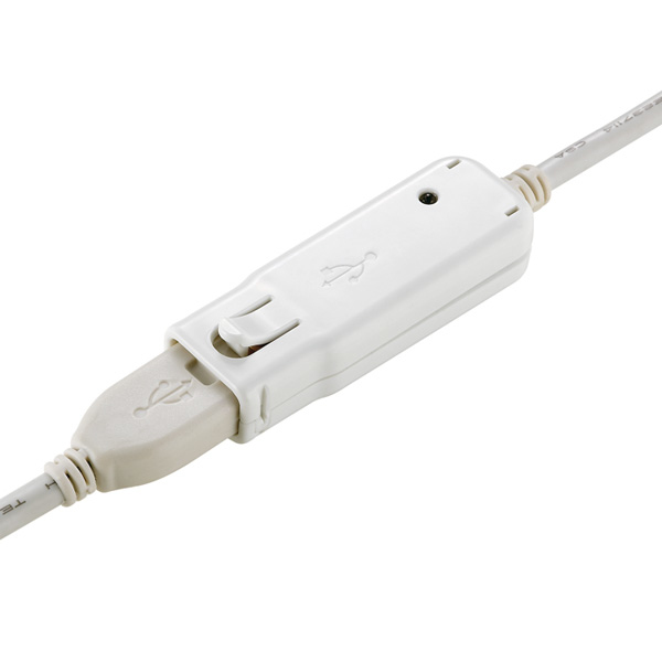 ROLINE USB 2.0 Active Repeater Cable for 12.04.1085 12 m Blanco