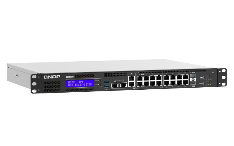 QNAP QGD-1602-C3558-8G Smart Edge Switch mit 2.5 GbE und 10 Fhigkeit