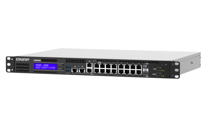 QNAP QGD-1602-C3558-8G Smart Edge Switch mit 2.5 GbE und 10 Fhigkeit