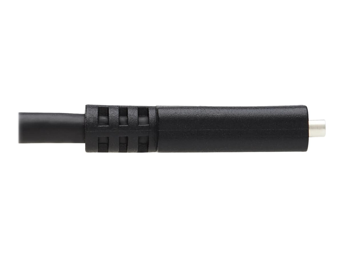 Tripp USB-C Extension Cable (M/F) - USB 3.2 Gen 2, Thunderbolt 3, 60W PD Charging, Right-Angle Plug, Black, 20 in. (0.5 m)