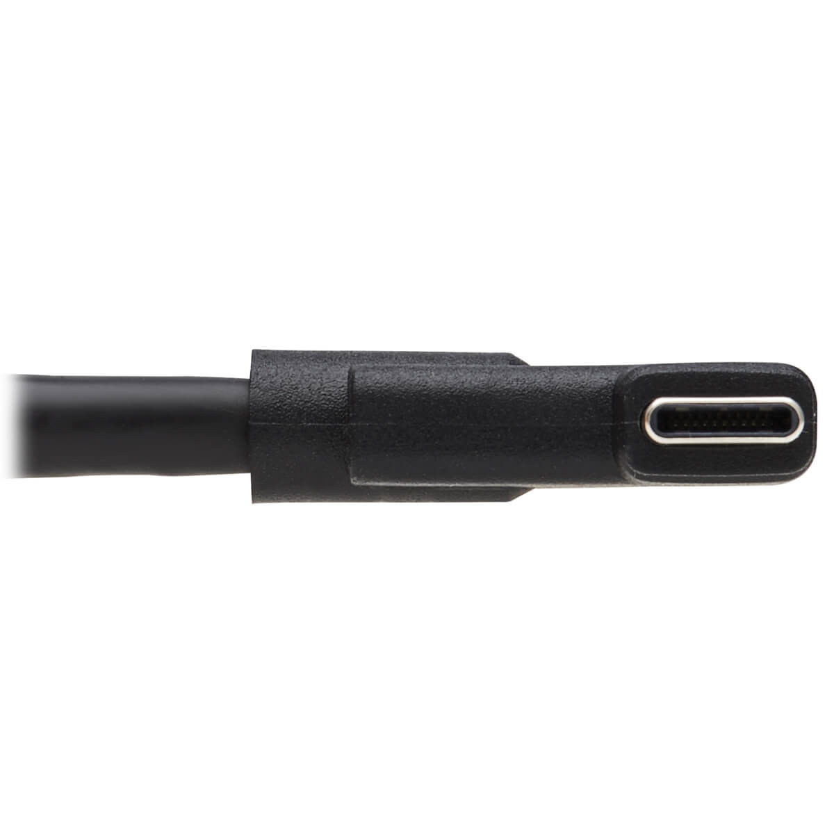 Tripp USB-C Extension Cable (M/F) - USB 3.2 Gen 2, Thunderbolt 3, 60W PD Charging, Right-Angle Plug, Black, 20 in. (0.5 m)