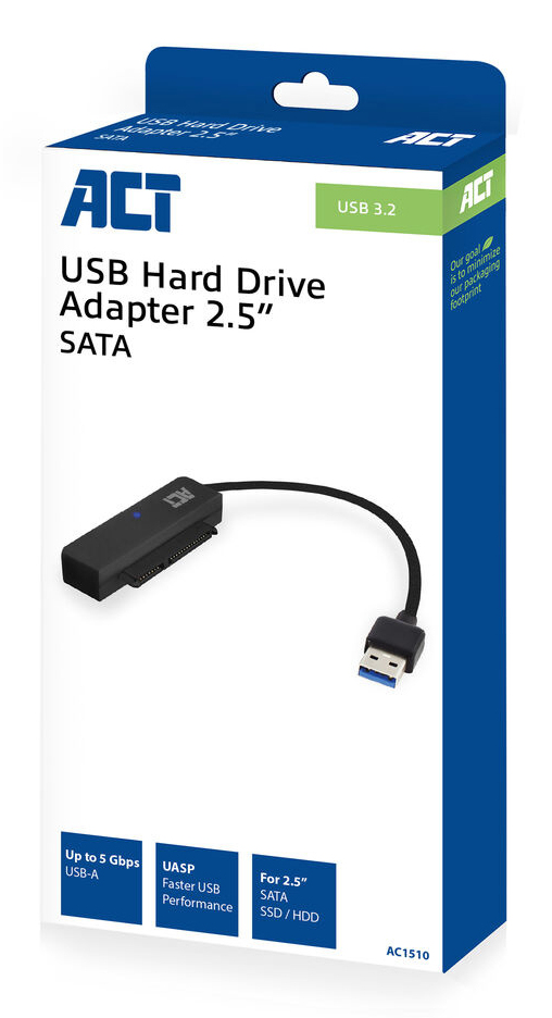ACT USB adapter cable to 2.5 SATA HDD/SSD