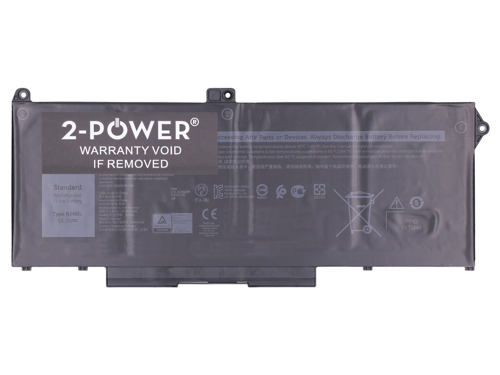 2-power Dell Latitude 5420 Main Battery Pack - Akku - 45 mAh