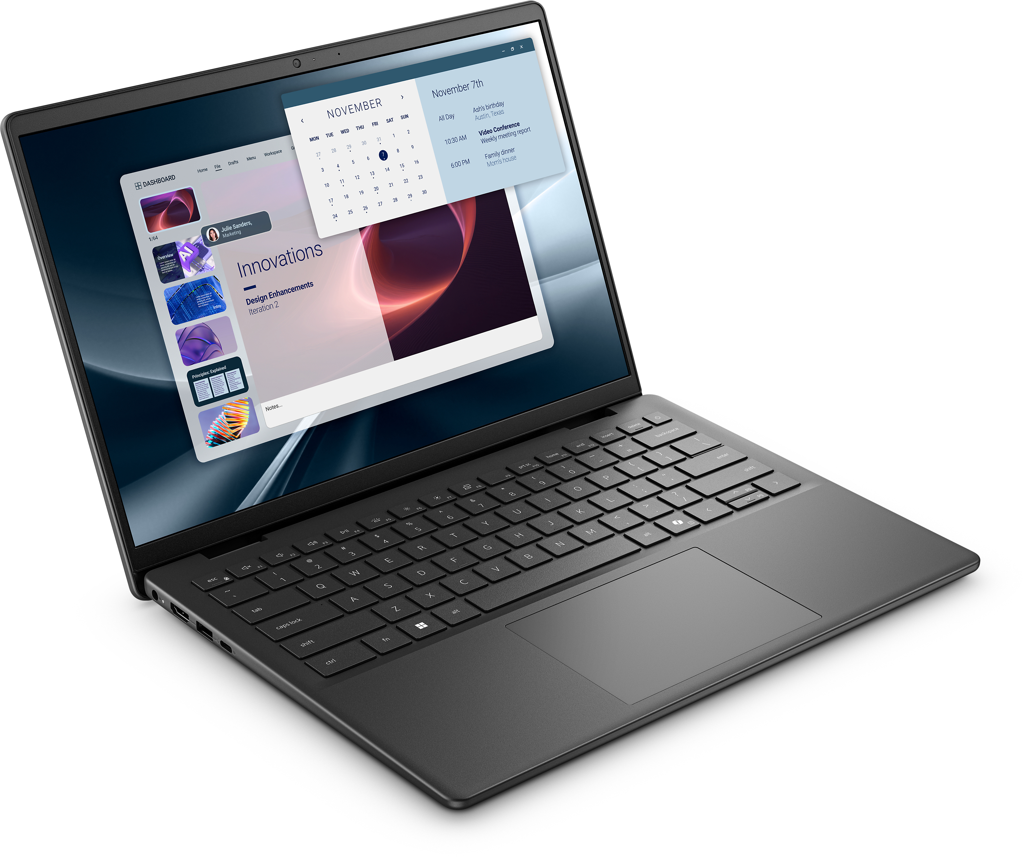 Dell Pro 14 Essential PV14255 - AMD Ryzen AI 5 330 - Win 11 Pro - Radeon 820M - 16 GB RAM - 512 GB SSD NVMe, Class 25 - 35.565 cm (14)