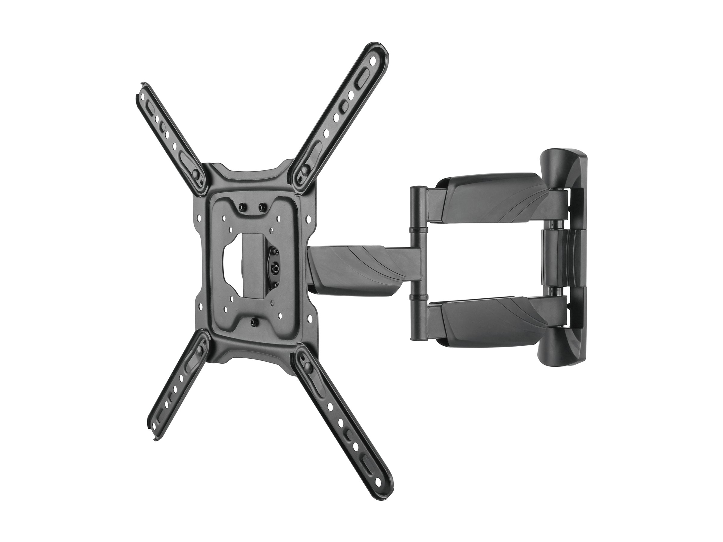 Deltaco ARM-1205 - Befestigungskit (fest angebrachte Wandhalterung) - Voll beweglich - fr Flatpanel/Curved LCD-Display - 3-Wege - Schwarz - Bildschirmgre: 58.4-139.7 cm (23-55)